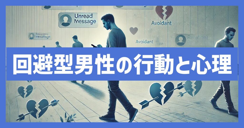 回避型男性の行動パターンと心理