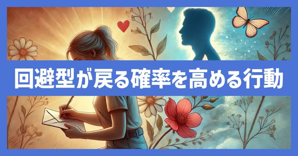 回避型のパートナーが戻ってくる確率を高めるための具体的な行動