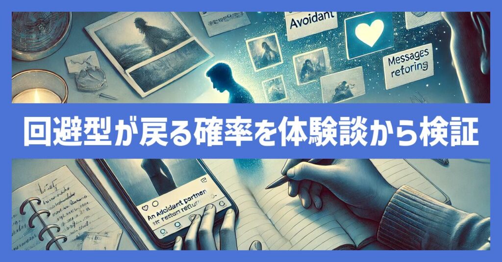 回避型の彼が戻ってくる確率を実際の体験談から検証