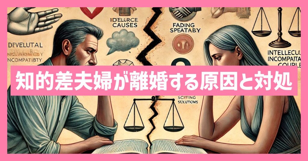 知的レベルが合わない夫婦が離婚に至る原因と対処法